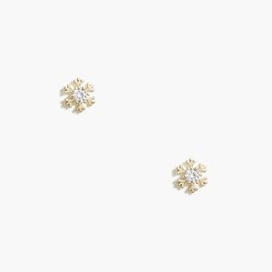 J. Crew Snowflake stud earrings